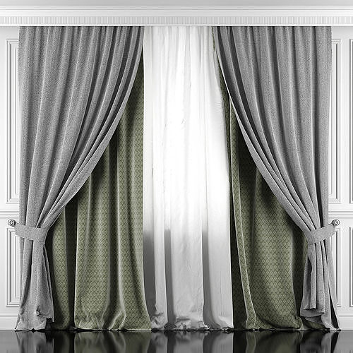 Curtain Set 419 3D model