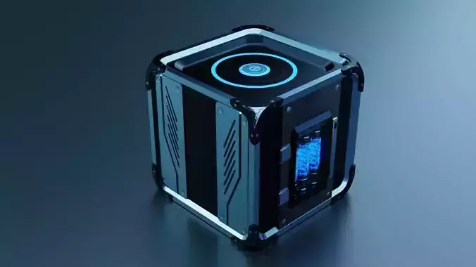 Game ready sci-fi crate