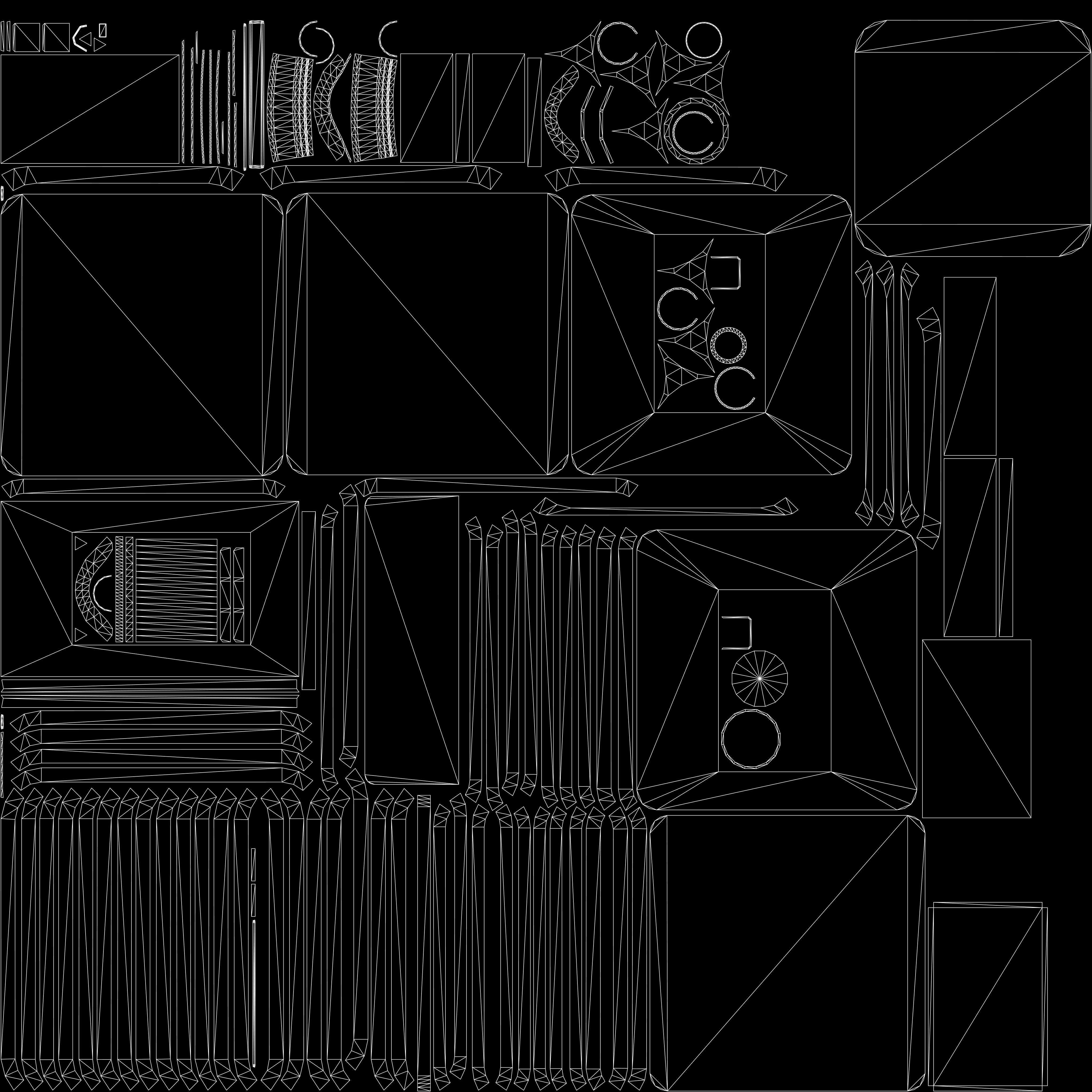 Game ready sci-fi crate Low-poly 3D model_5