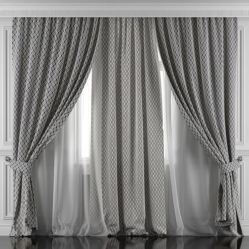 Curtain Set 420 3D model