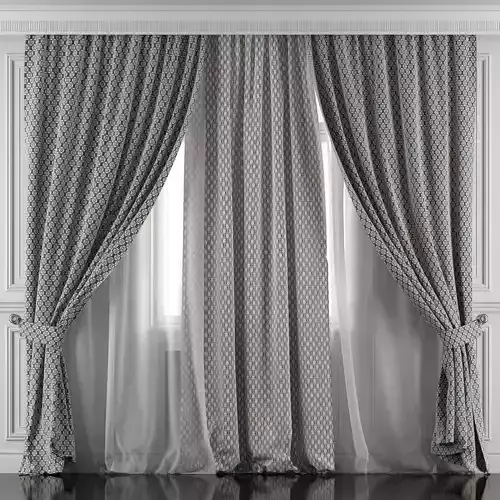 Curtain Set 420 3D model