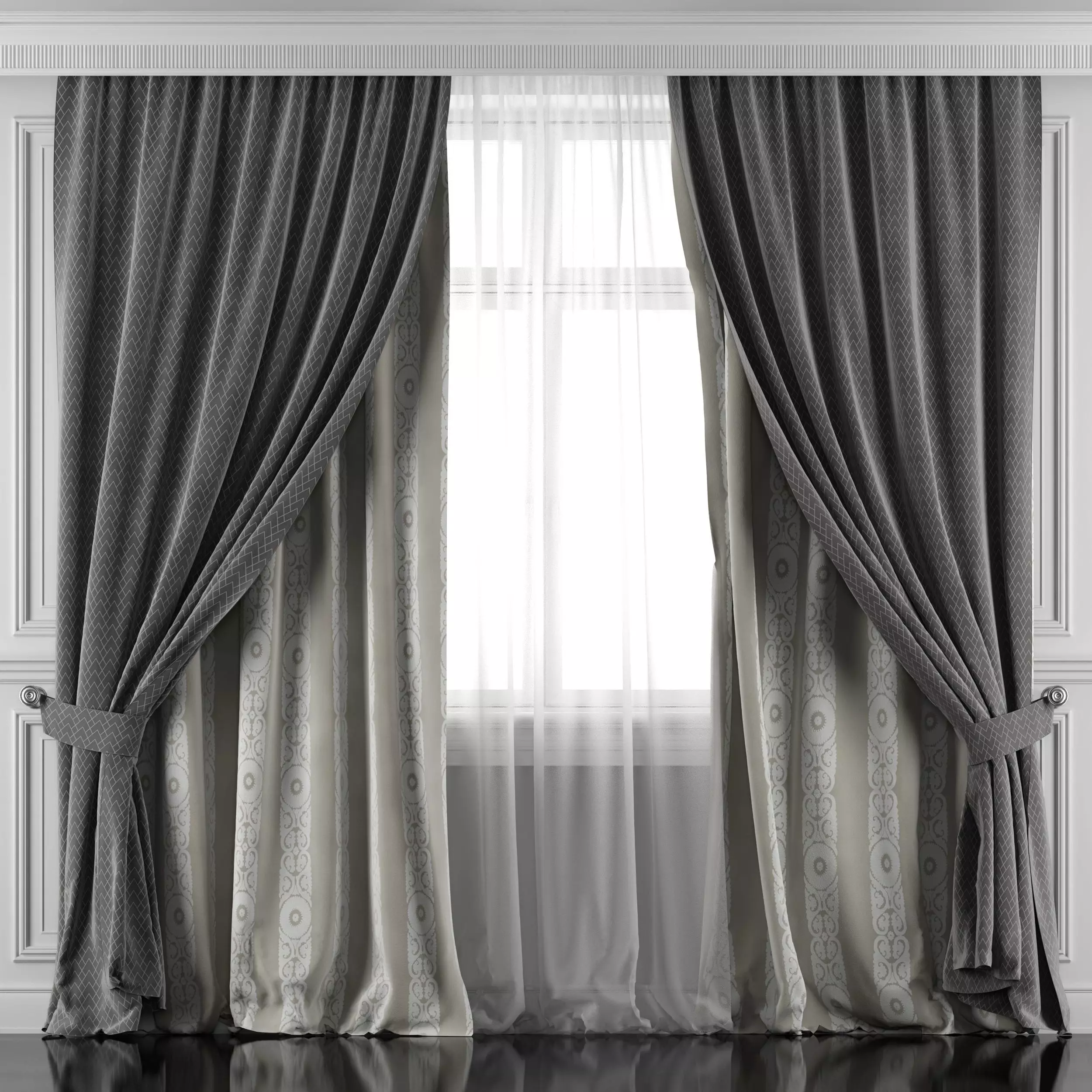 Curtain Set 421 3D model