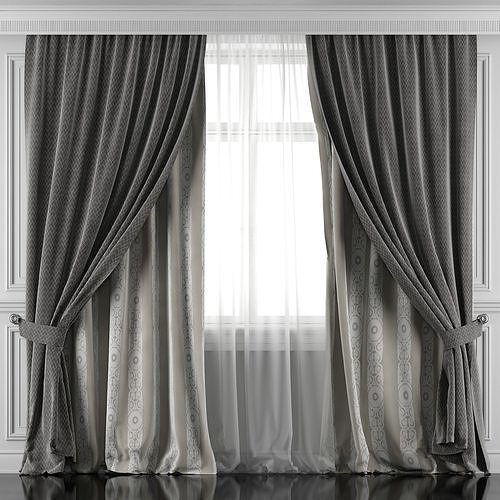 Curtain Set 421 3D model