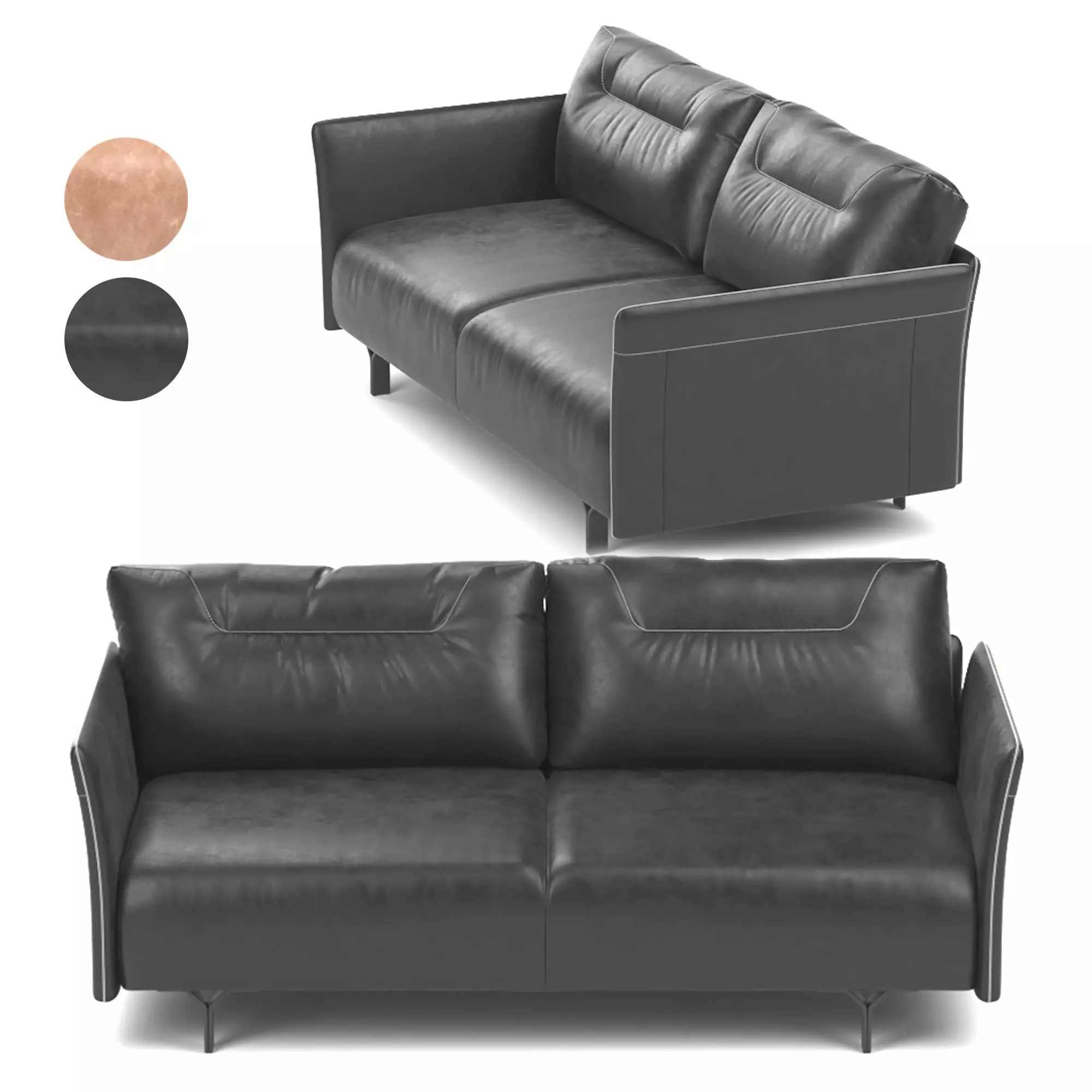 Tenore Sofa by Natuzzi 3D model_0