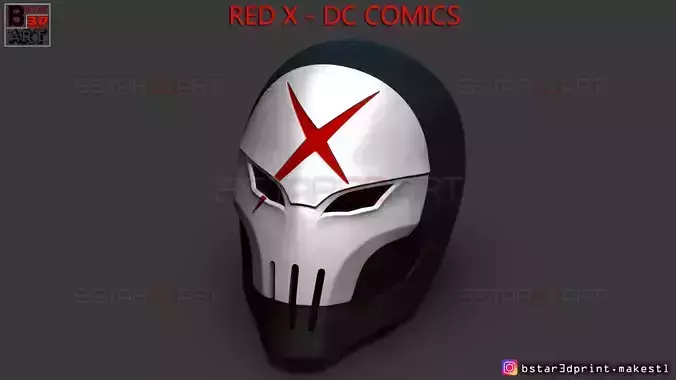 Red X Helmet - DC comics