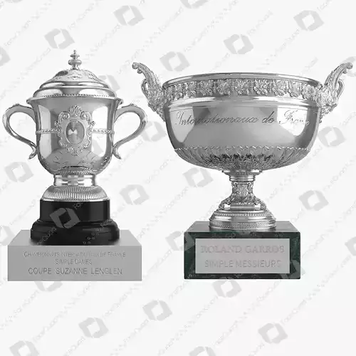 Roland Garros Trophy Collection 3D model
