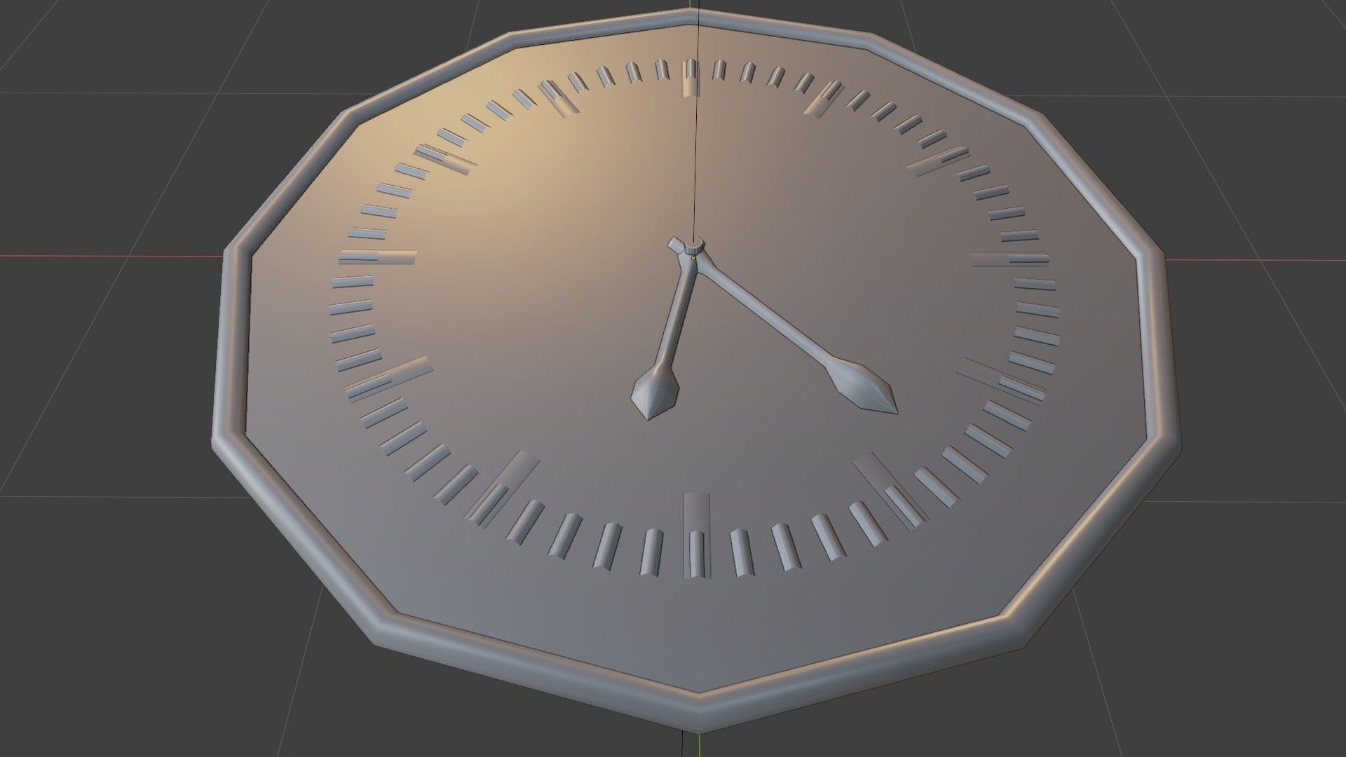 Clock - Geometry nodes Low-poly 3D model_7