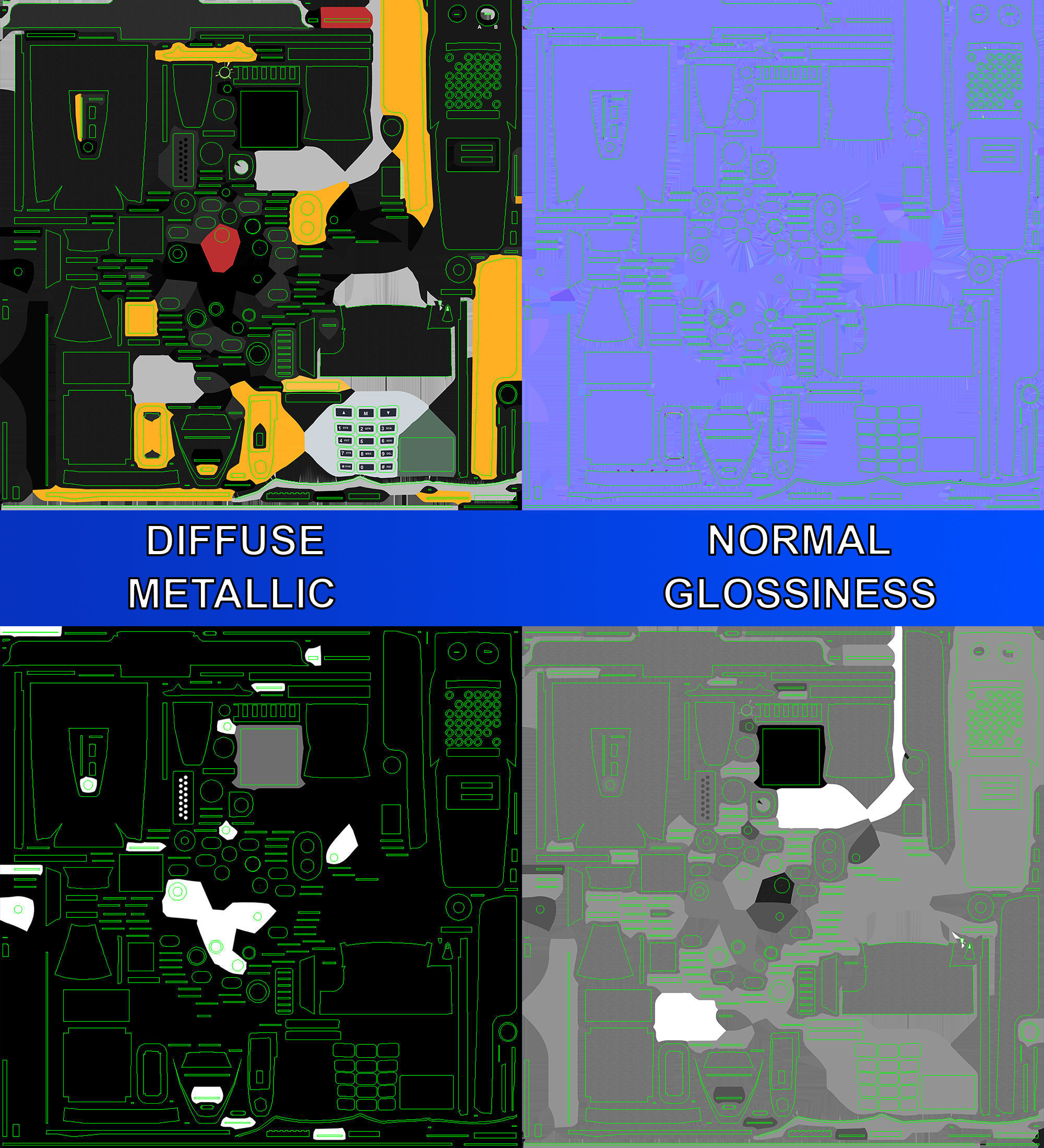 2 Way Radio  for FIRE  EMS 3D model_29