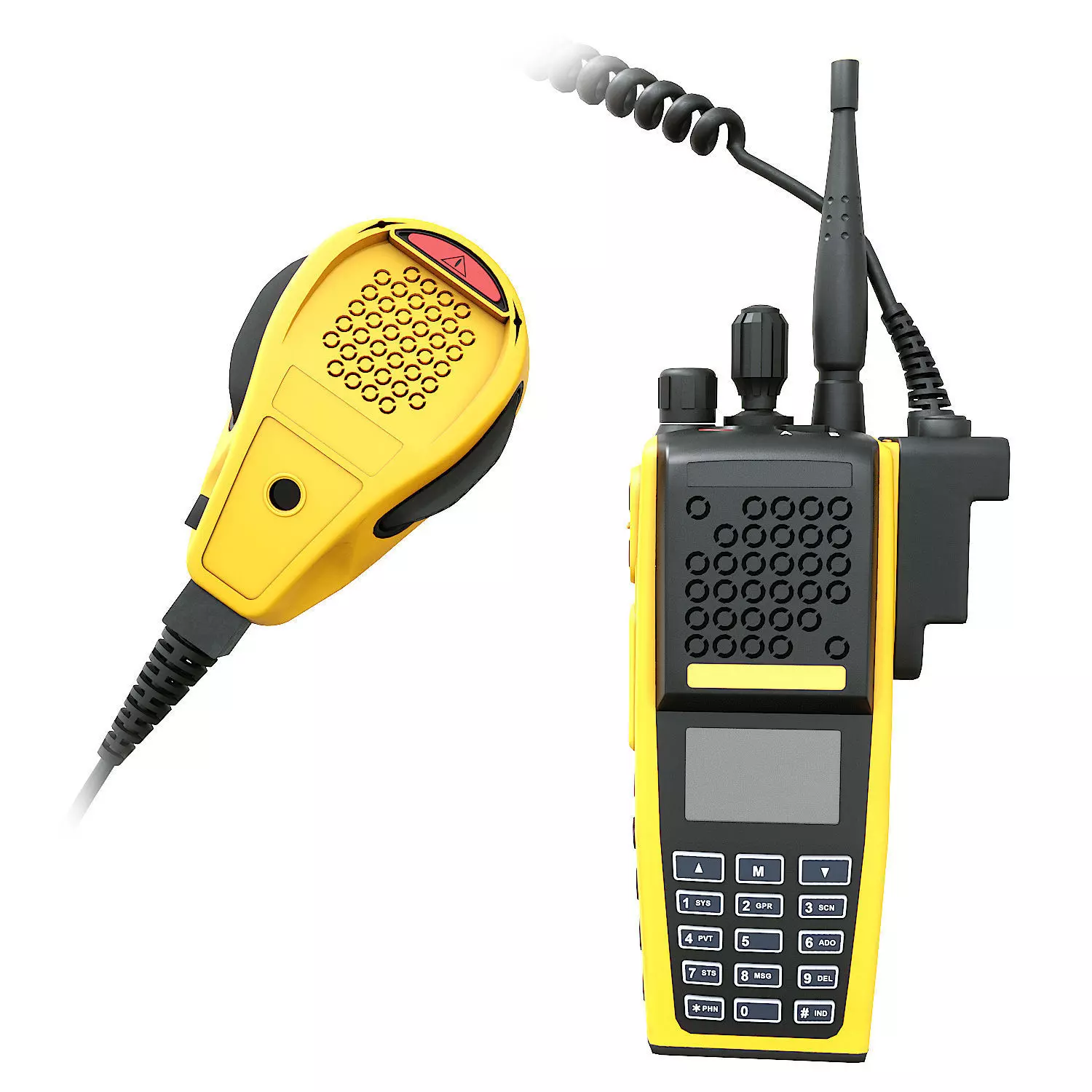 2 Way Radio  for FIRE  EMS 3D model_0
