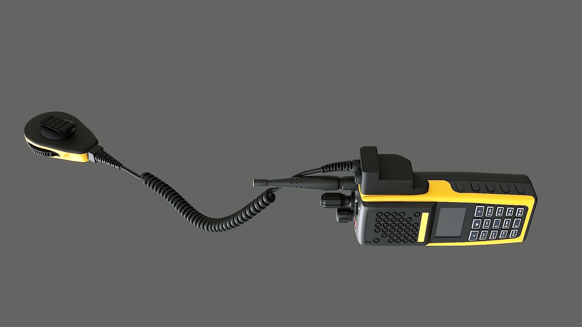 2 Way Radio  for FIRE  EMS 3D model_22