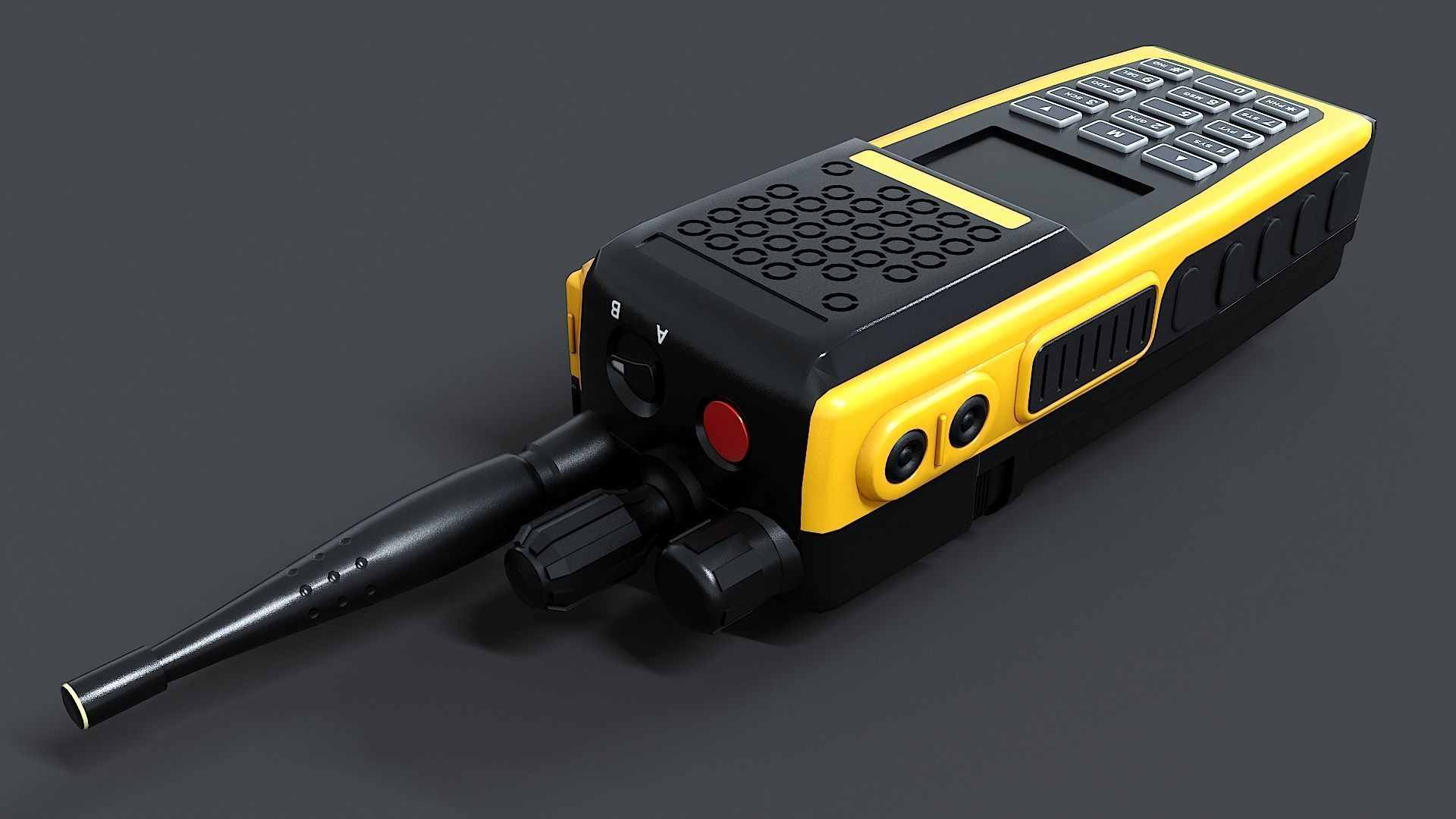 2 Way Radio  for FIRE  EMS 3D model_5