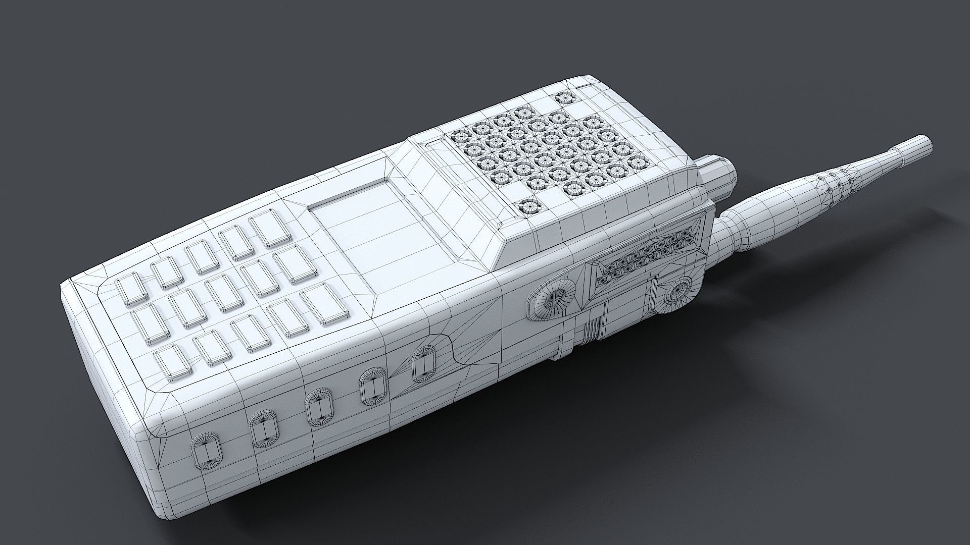 2 Way Radio  for FIRE  EMS 3D model_16