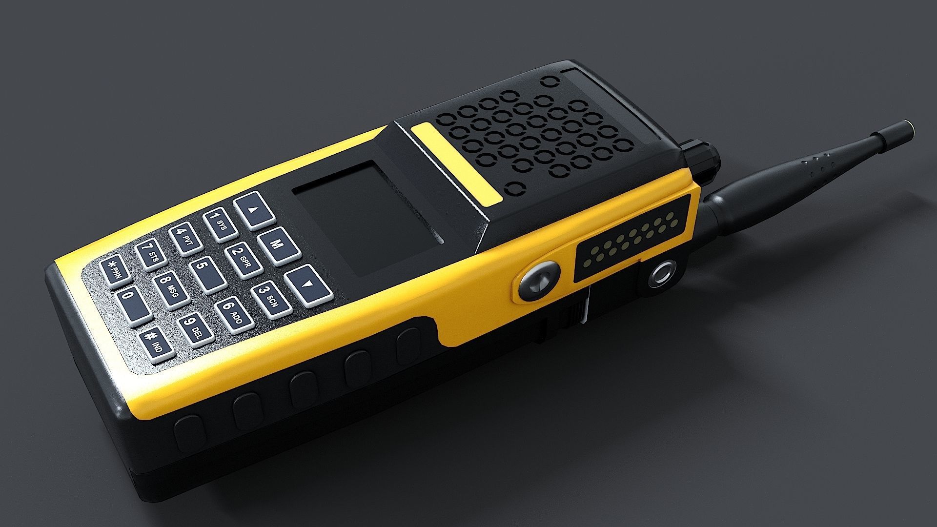 2 Way Radio  for FIRE  EMS 3D model_14