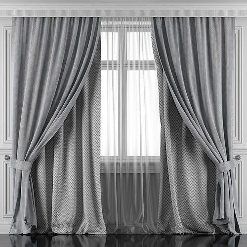 Curtain Set 422 3D model