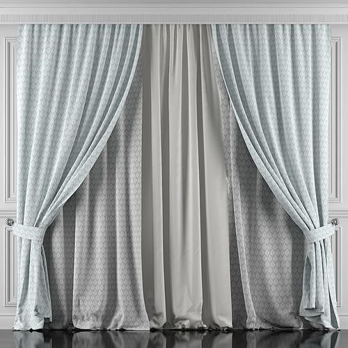 Curtain Set 424 3D model