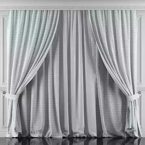 Curtain Set 424 3D model