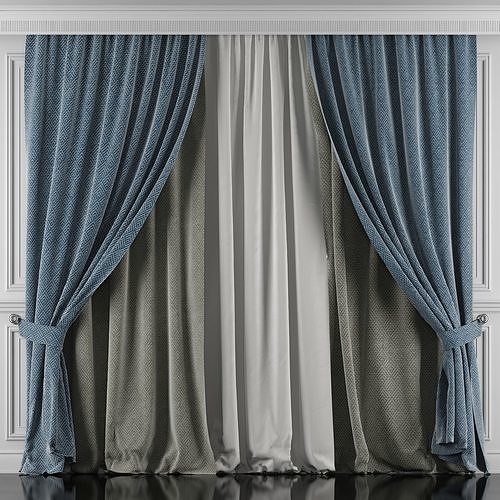 Curtain Set 425 3D model