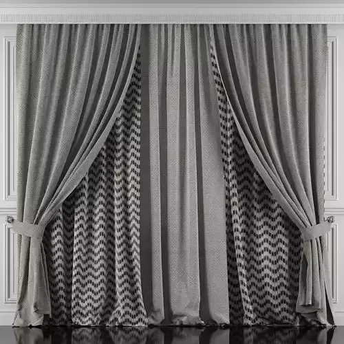 Curtain Set 426 3D model