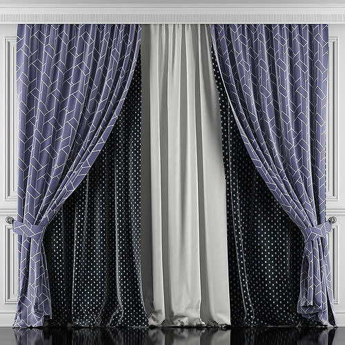 Curtain Set 427 3D model