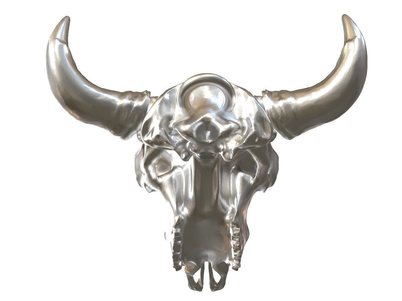 Cranium Charm Bison 3D print model_6