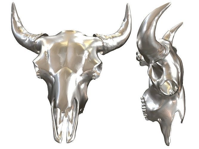 Cranium Charm Bison 3D print model