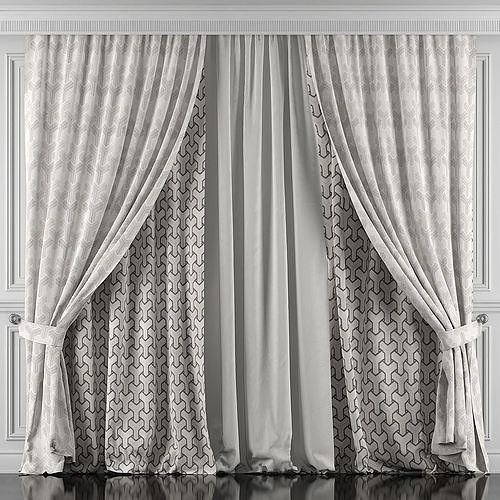 Curtain Set 430 3D model
