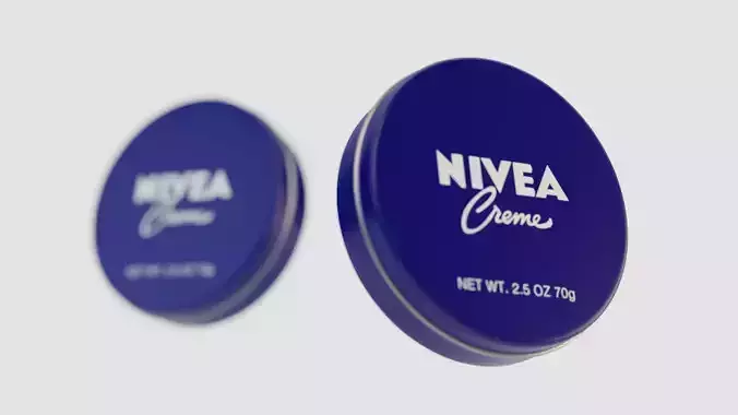 Nivea Creme Cosmetics 3D model