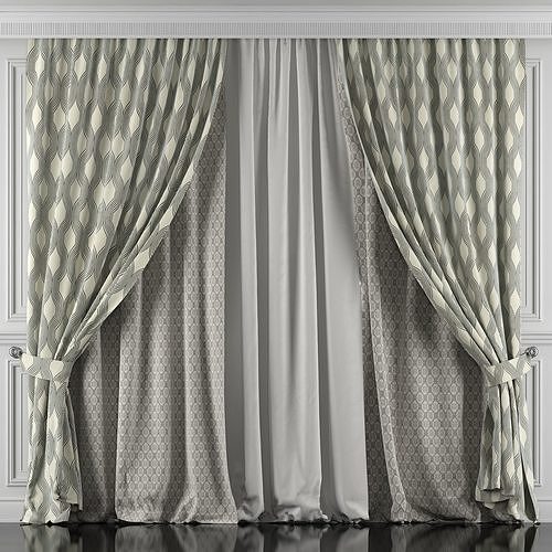 Curtain Set 438 3D model