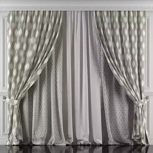 Curtain Set 438 3D model