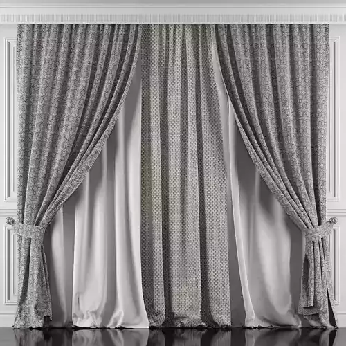 Curtain Set 439 3D model