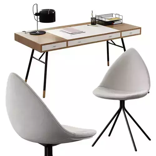 BoConcept Cupertino Table And Ottawa Chair