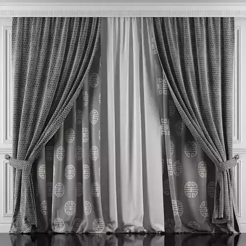 Curtain Set 440 3D model