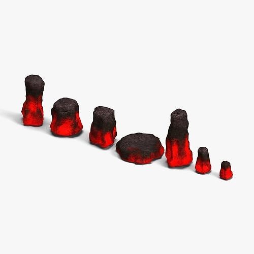 Rock Set 05 - Lava 3D model