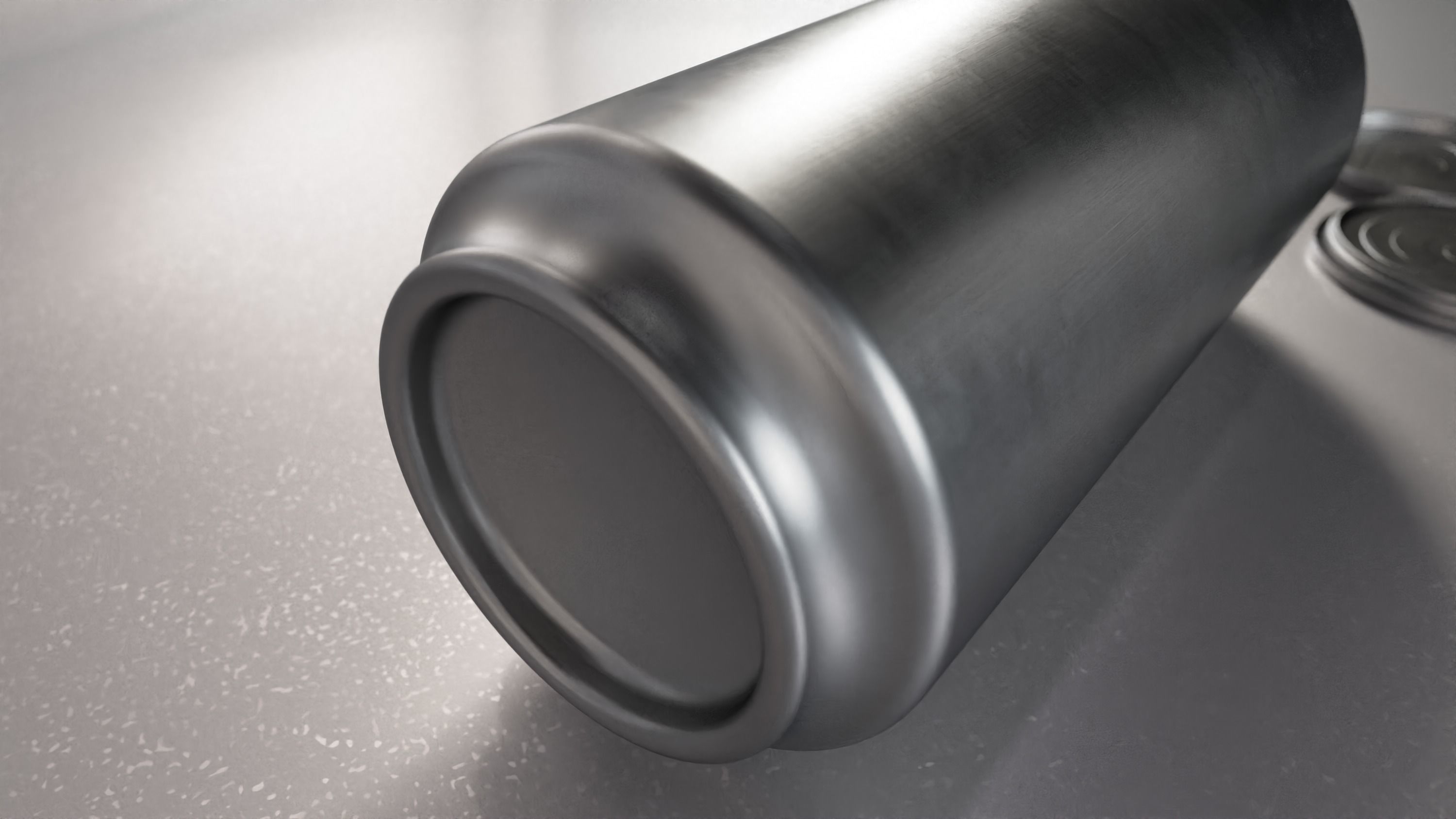 Beverage can low and high poly - 473 cm3 Low-poly 3D model_9