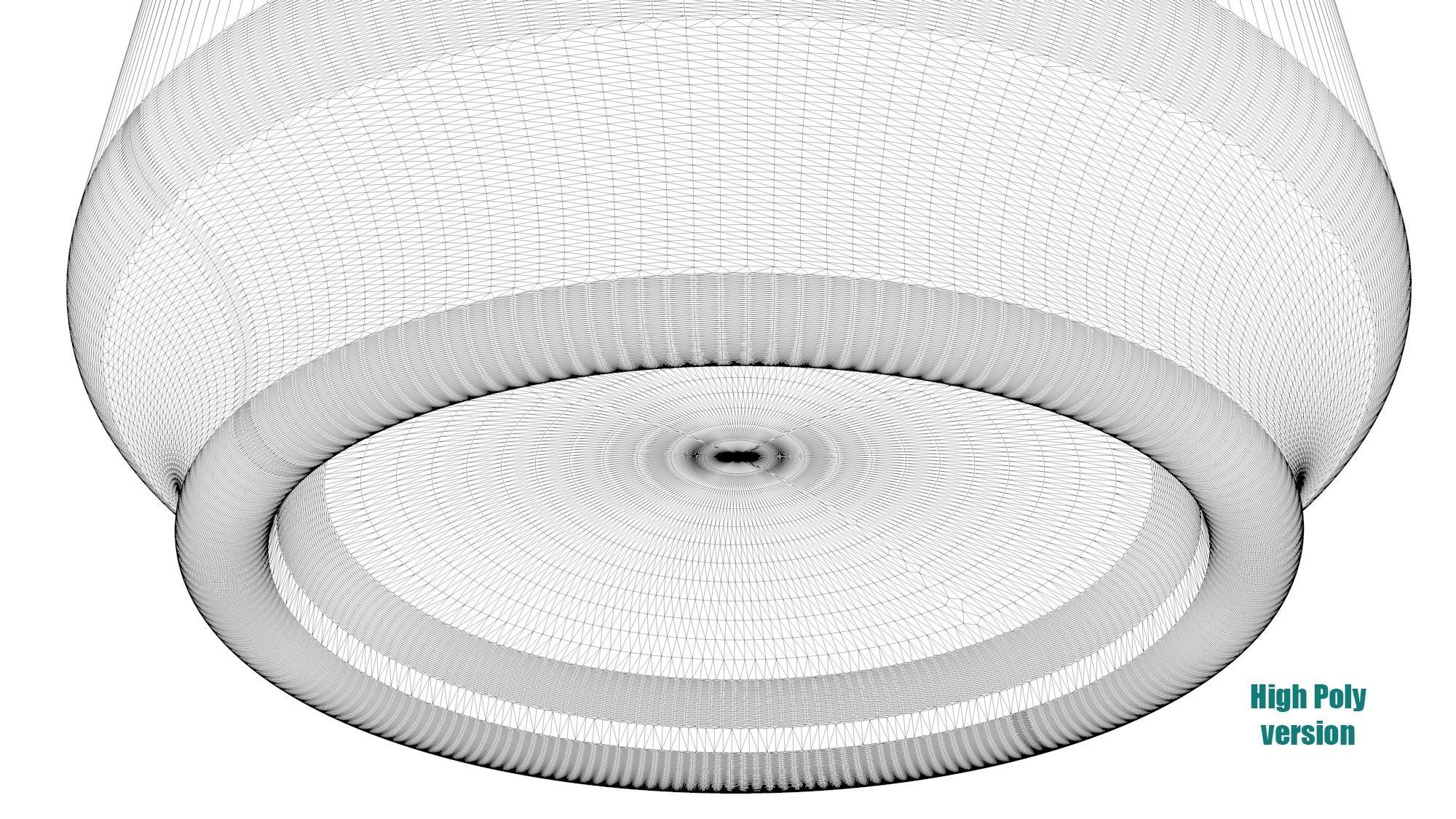 Beverage can low and high poly - 473 cm3 Low-poly 3D model_12