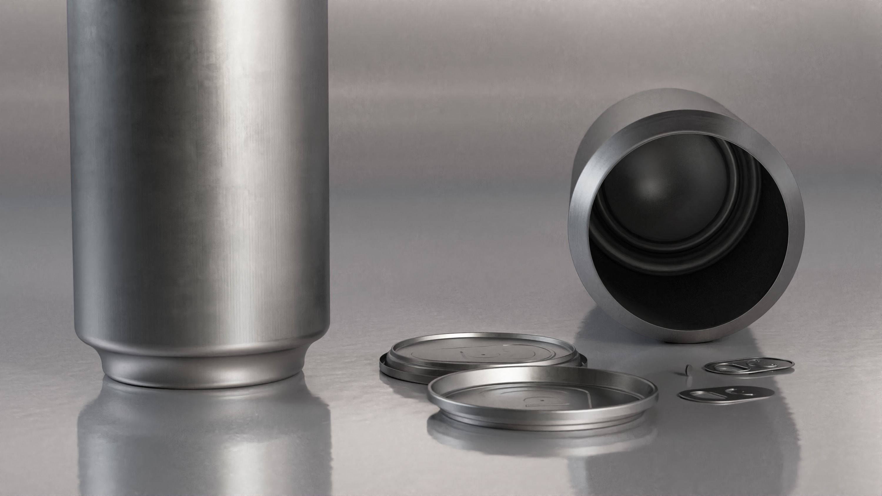 Beverage can low and high poly - 473 cm3 Low-poly 3D model_7