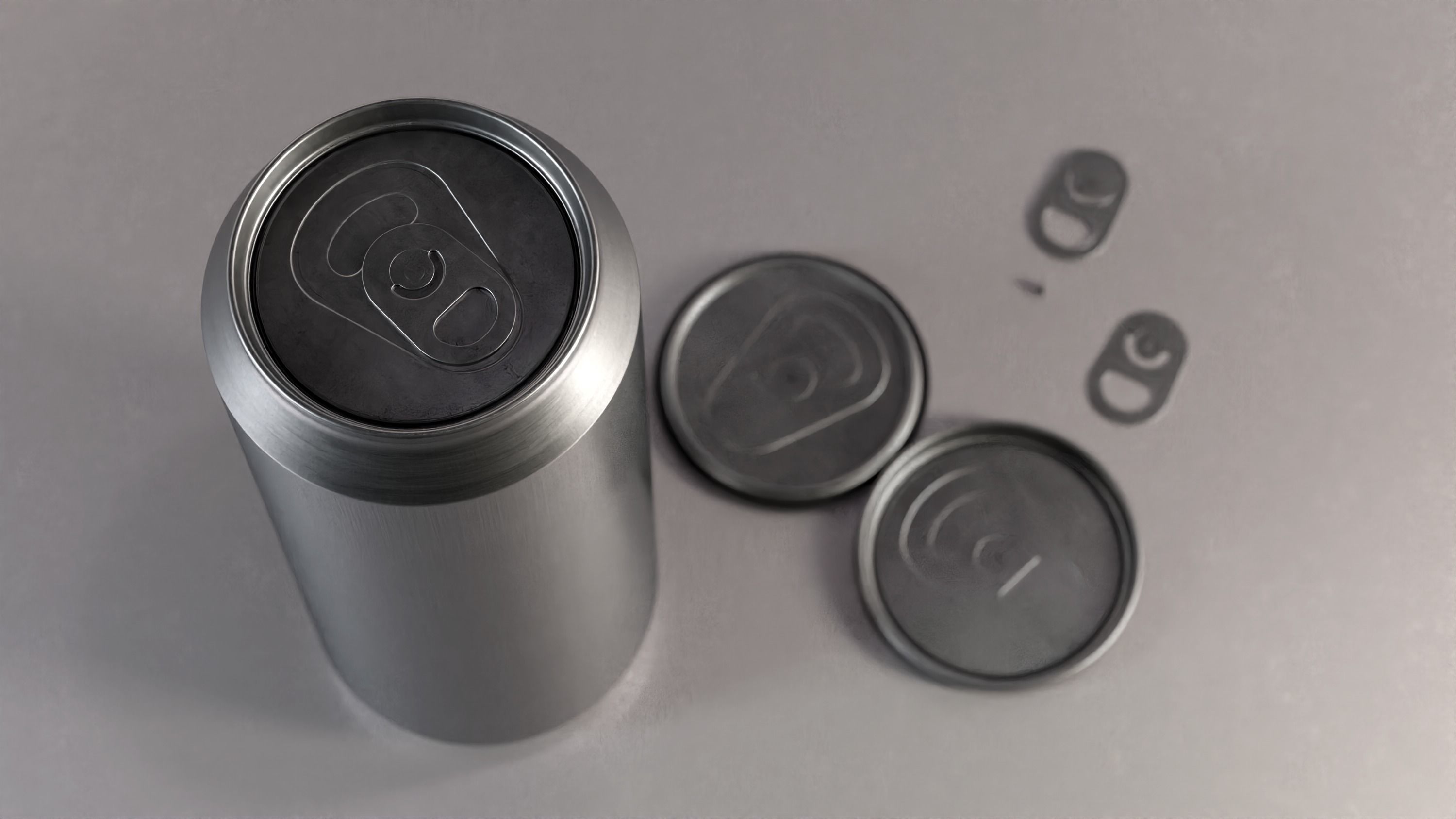 Beverage can low and high poly - 473 cm3 Low-poly 3D model_2