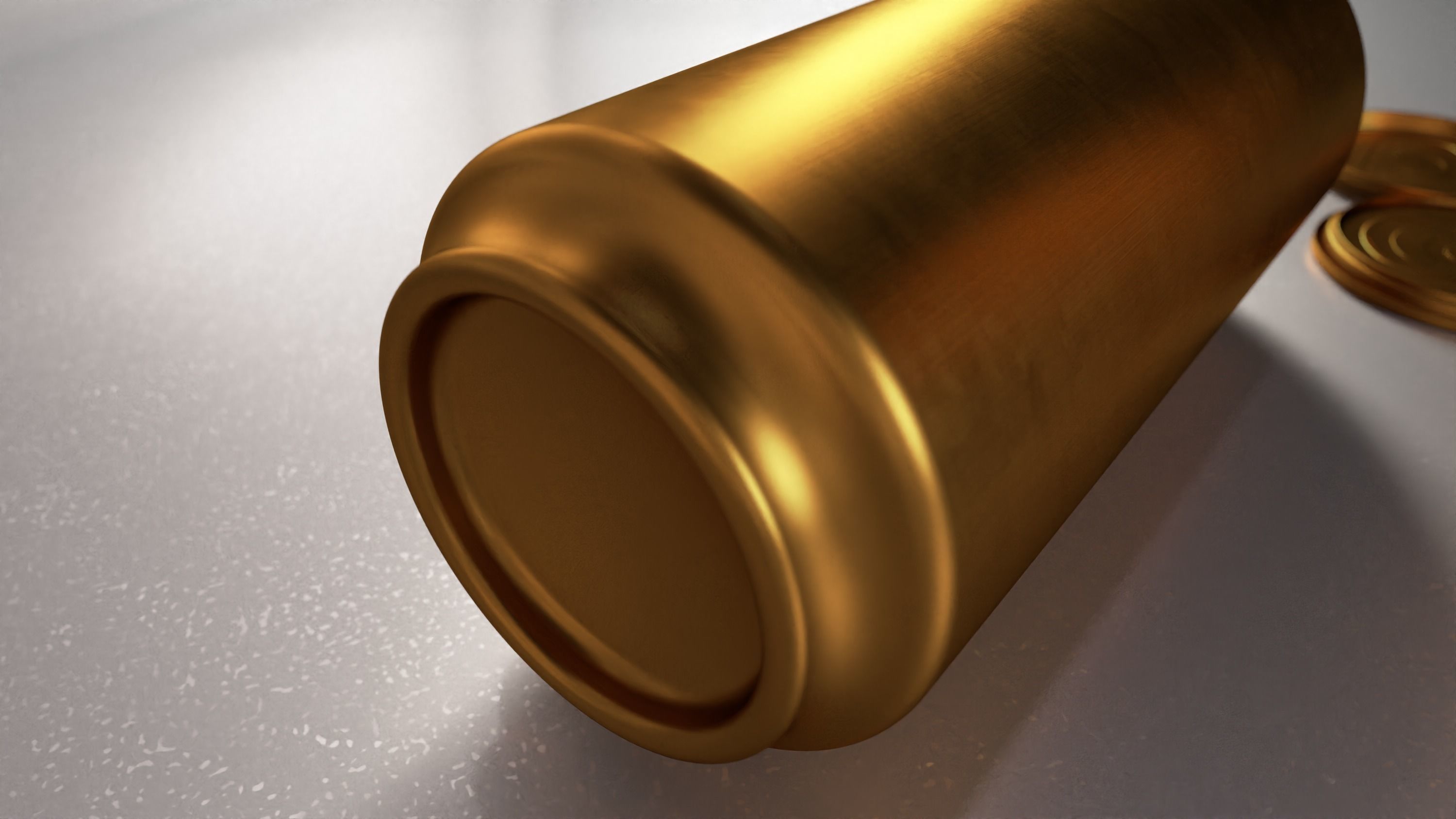 Beverage can low and high poly - 473 cm3 Low-poly 3D model_8