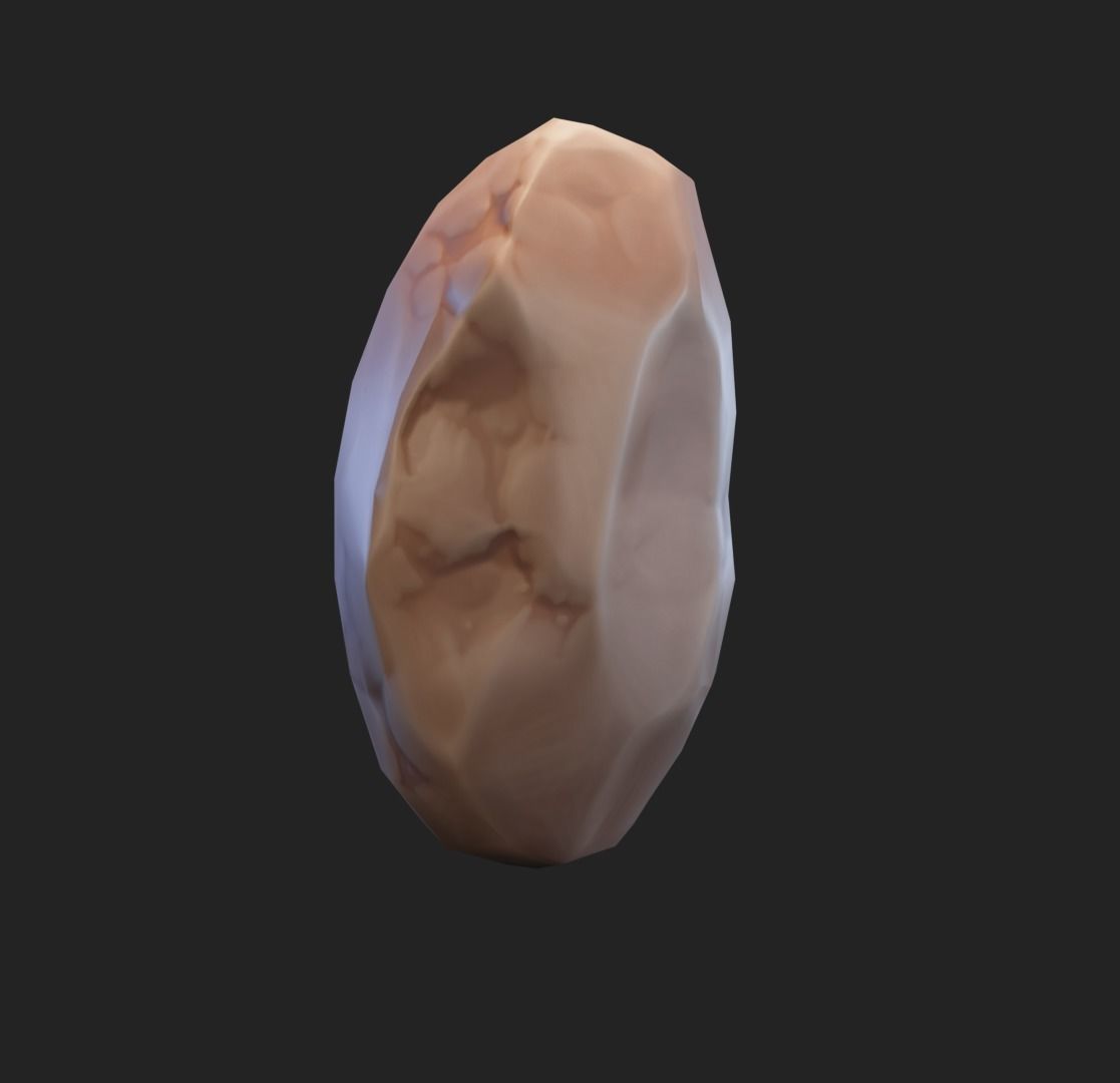 Stylized rocks Low-poly 3D model_15