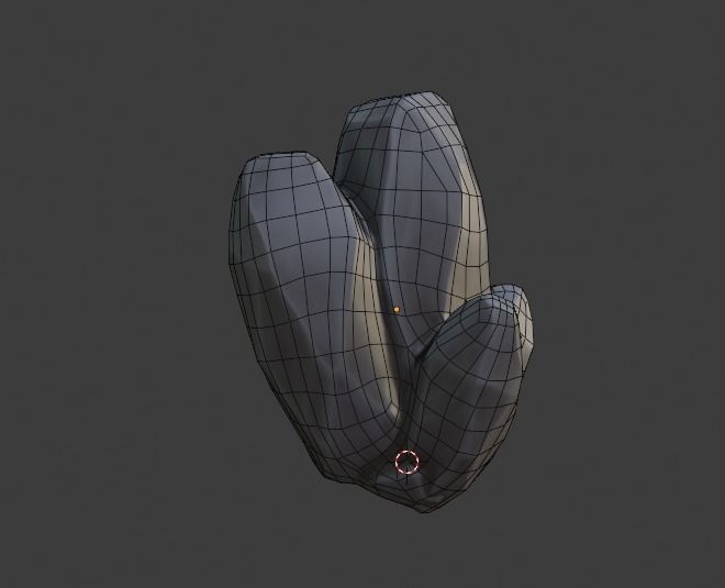 Stylized rocks Low-poly 3D model_10