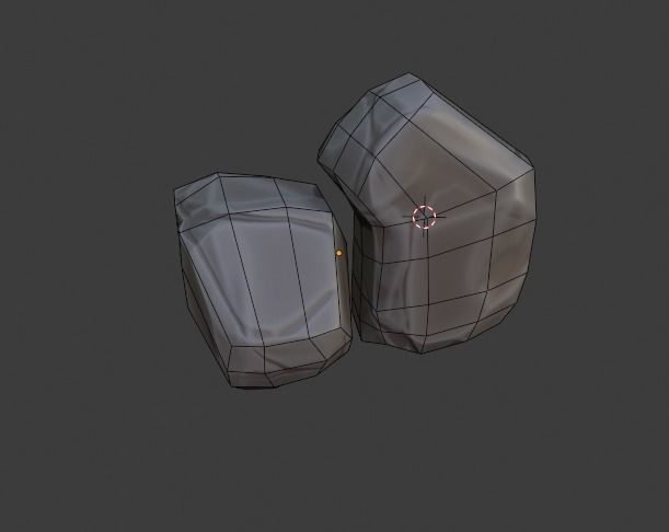 Stylized rocks Low-poly 3D model_22