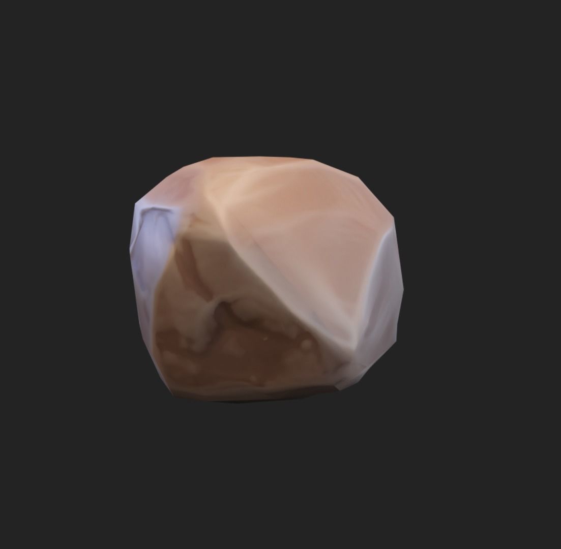 Stylized rocks Low-poly 3D model_23