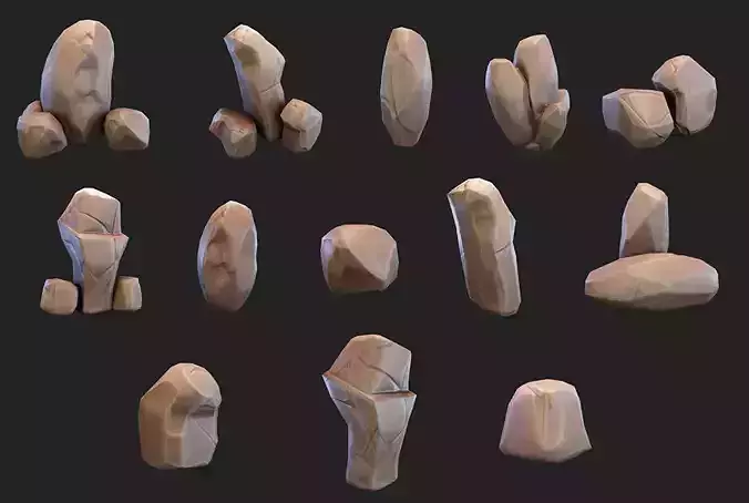 Stylized rocks