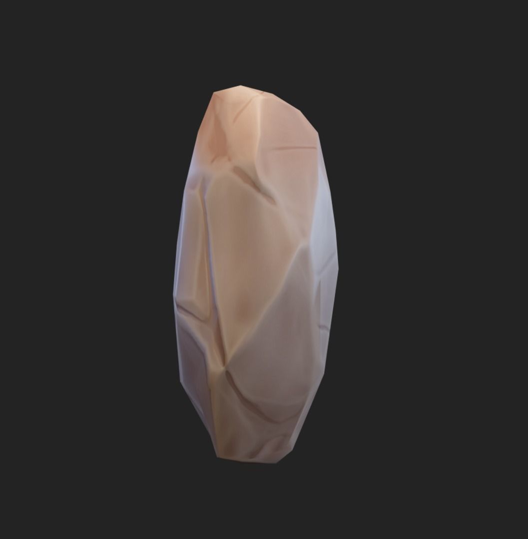 Stylized rocks Low-poly 3D model_11