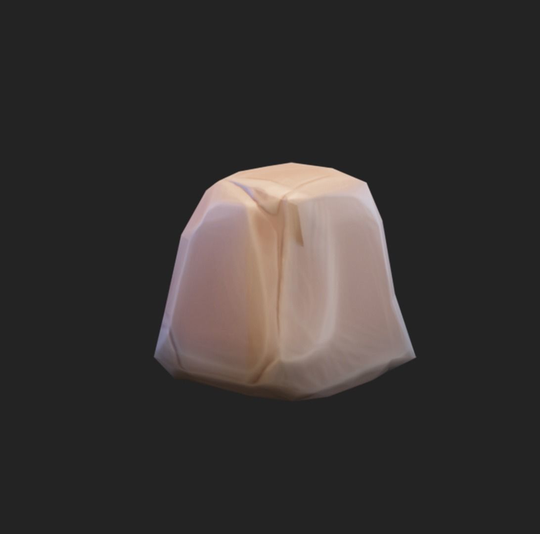 Stylized rocks Low-poly 3D model_19