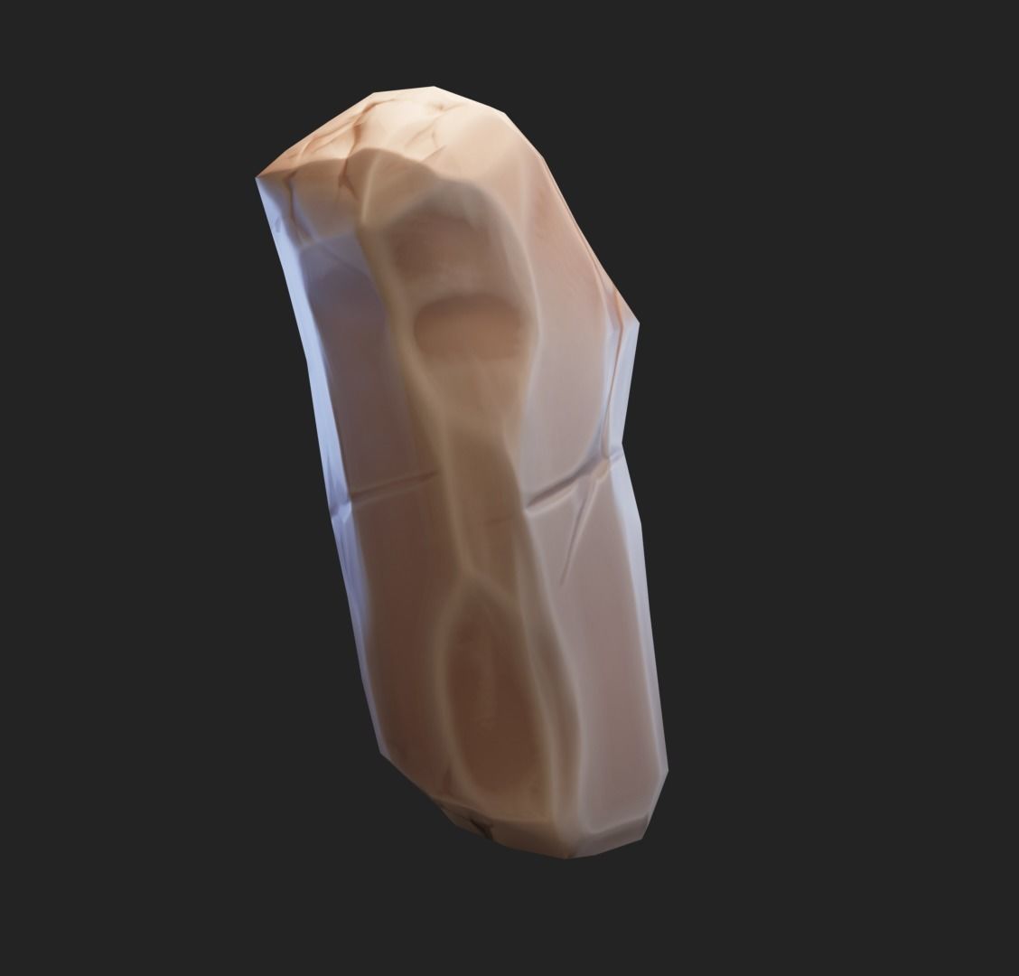 Stylized rocks Low-poly 3D model_25