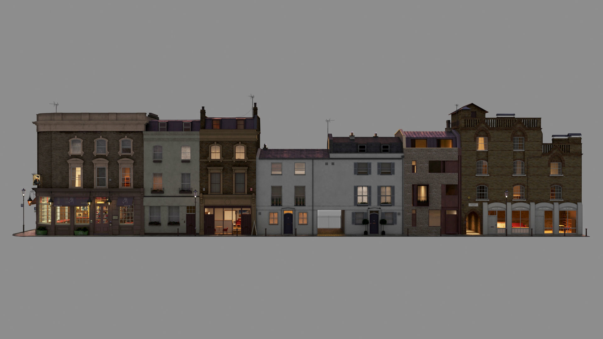 Part of Old Church street  London 3D model_5