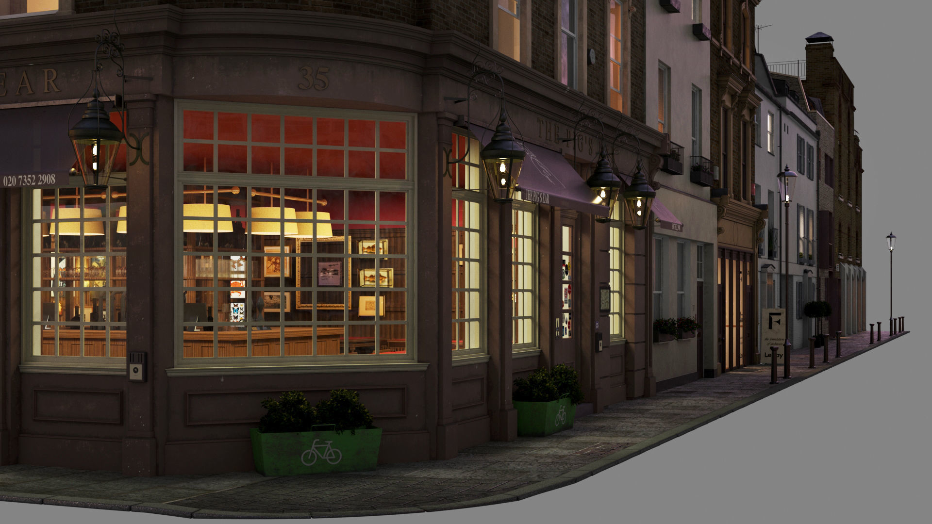 Part of Old Church street  London 3D model_3