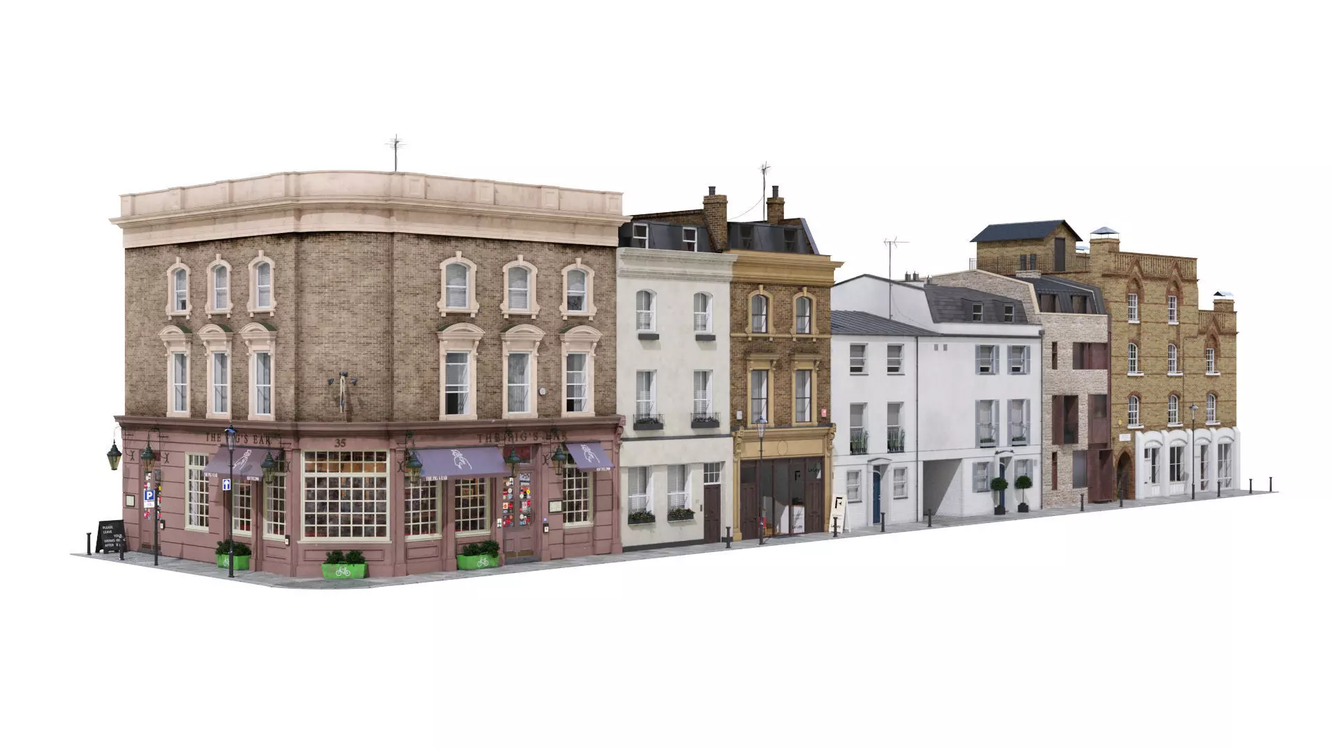 Part of Old Church street  London 3D model_0