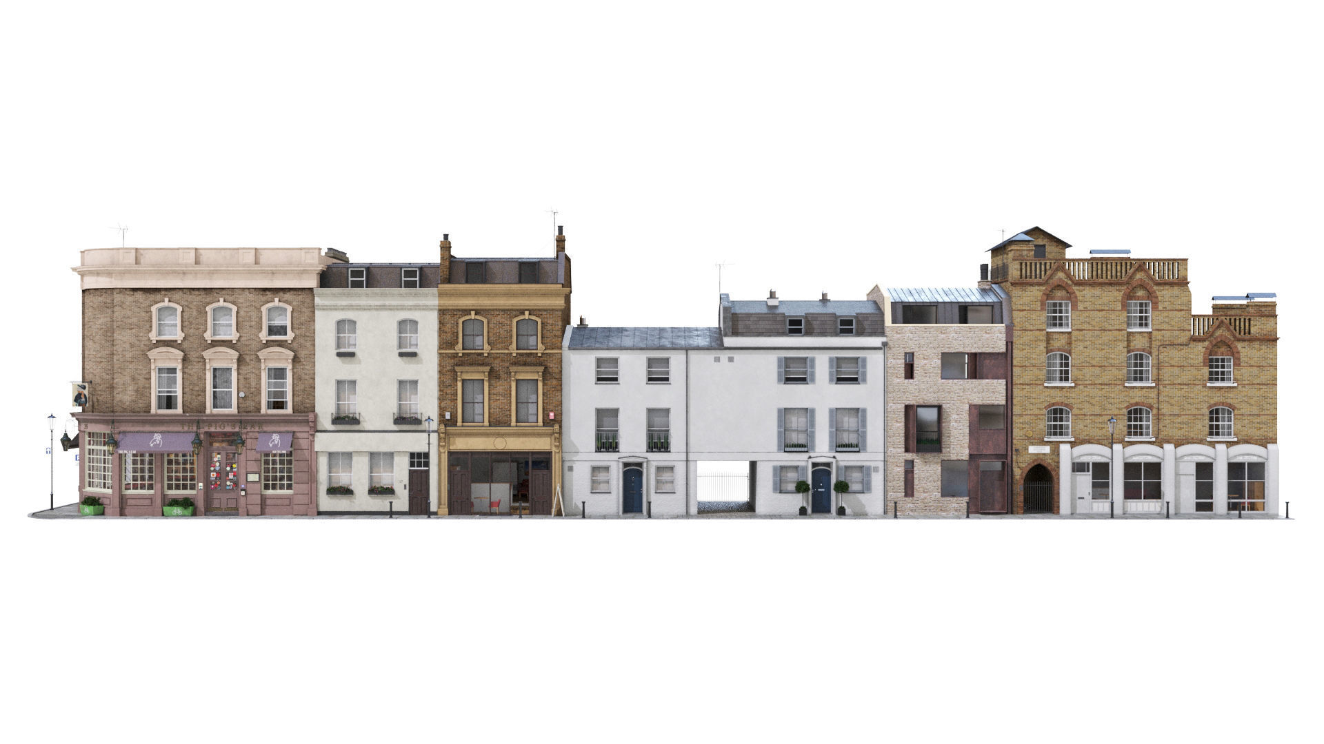 Part of Old Church street  London 3D model_4